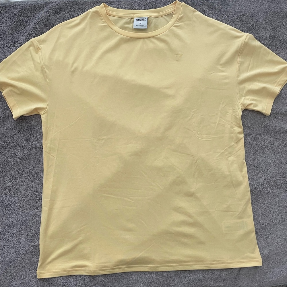 Gymshark Light Yellow Short Sleeve Tee